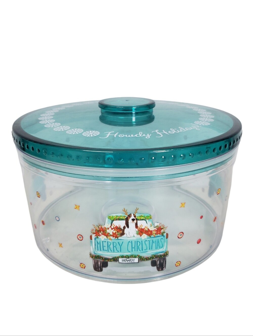 The Pioneer Woman Charlie Dog Howdy Holiday Christmas Treat Or Cookie Container